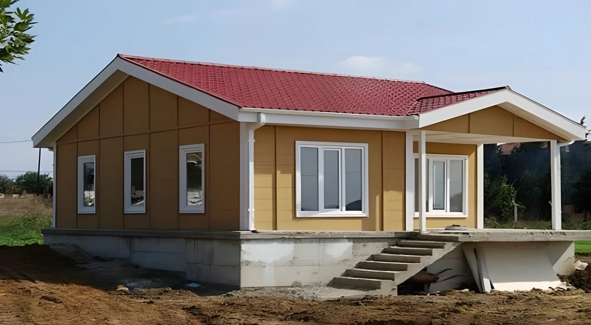 71 m2 tek katli prefabrik ev